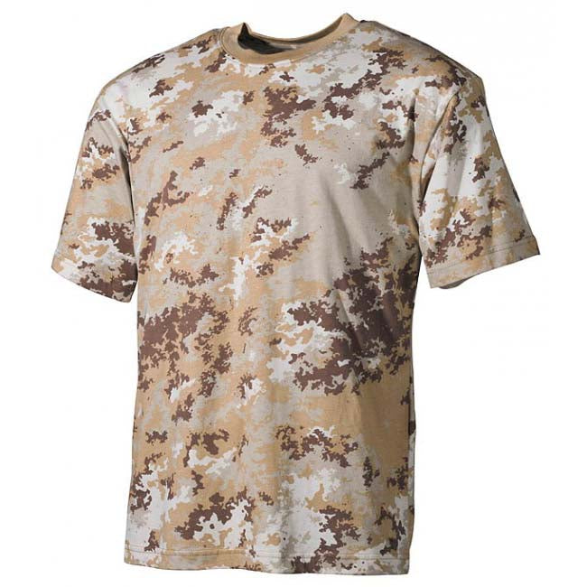 MFH maskacove T-Shirt vzor vegetato desert
