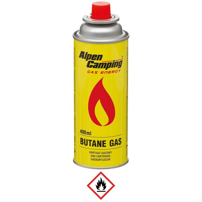 MFH Ventil-Gaskartusche, 220 g