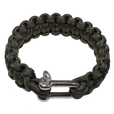 MFH Paracord-Armband oliv metallverschluss, breite 2,3 cm