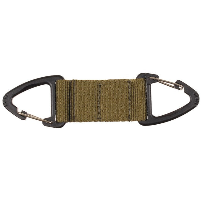 MFH Wendekarabiner mit Sicherheitsverschluss, oliv