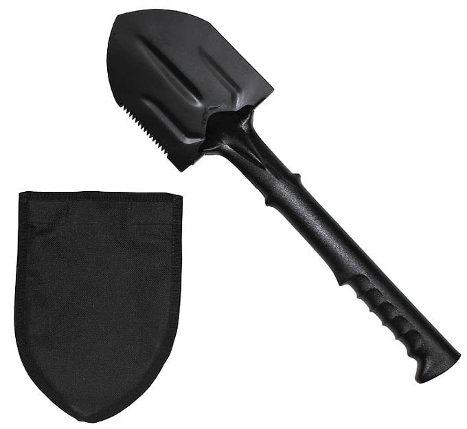MFH Stahlschaufel 44cm mit Nylonhandgriff und tasche