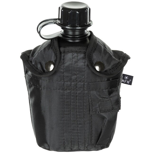 MFH Feldflasche 1L, schwarz