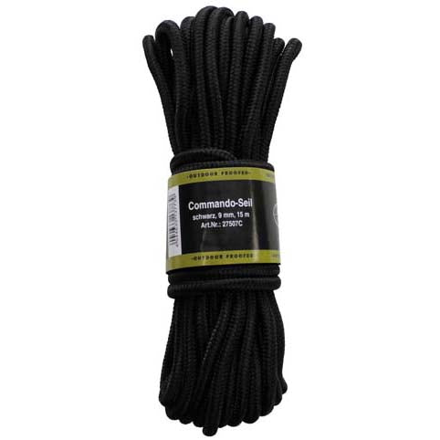 MFH Nylonseil 15 Meter 7mm schwarz
