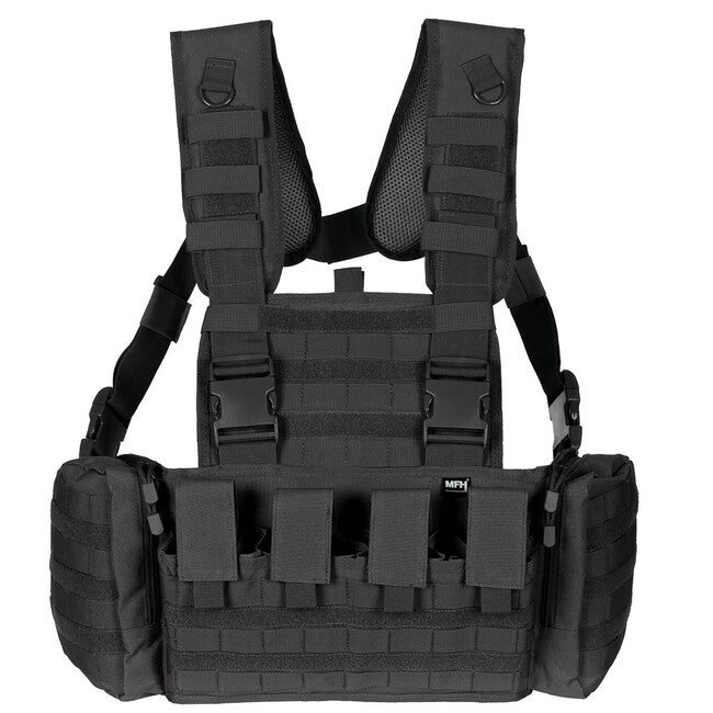 MFH Professional Taktische Weste Chest Rig Mission, schwarz