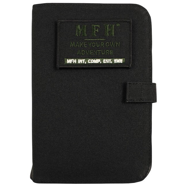 MFH tasche mit Notizbuch A6, schwarz