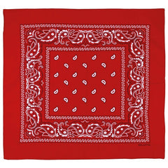 MFH Schal ca. 55 x 55 cm Baumwolle rot und weiß