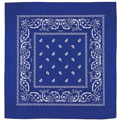 MFH Schal königsblau-weiß ca. 55 x 55 cm baumwolle