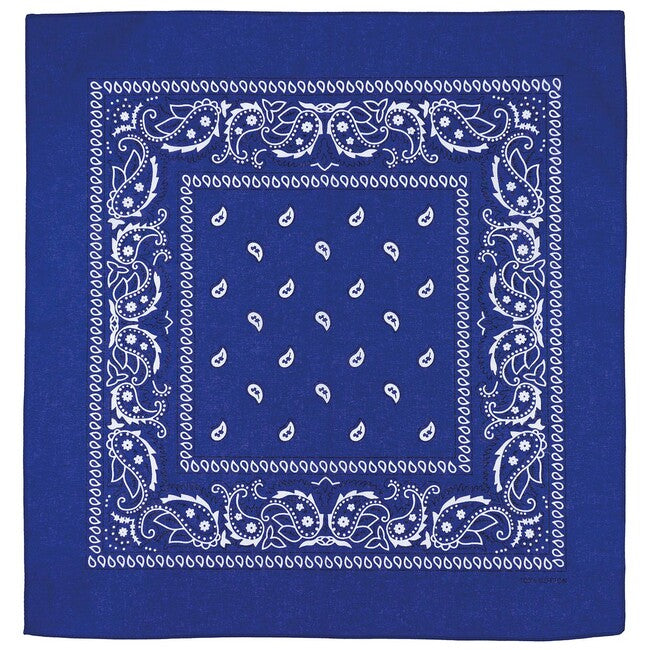 MFH Schal königsblau-weiß ca. 55 x 55 cm baumwolle
