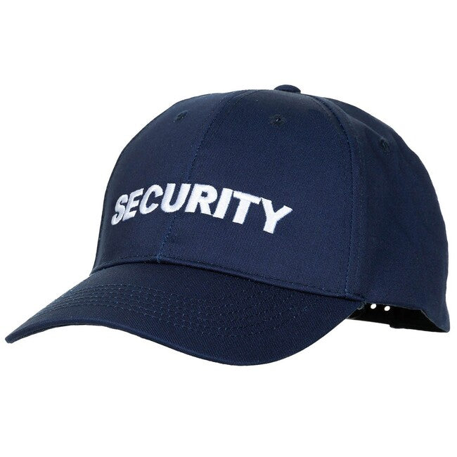 MFH Mütze größenverstellbar mit Security-Stickerei blau