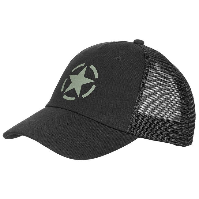 MFH Trucker Cap, größenverstellbar, schwarz