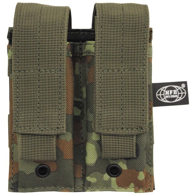MFH Doppel-MOLLE-Holster, BW-Tarnfarbe