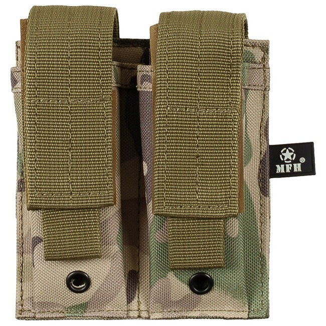 MFH Doppel-MOLLE-Holster, einsatz-tarnfarbe