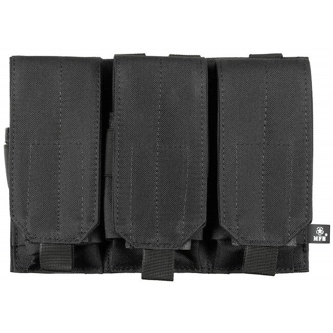 MFH Dreifach-MOLLE-Holster, schwarz