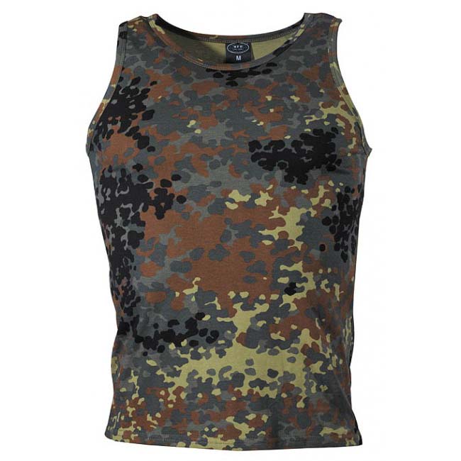 MFH herren-Tanktop flecktarn bundeswehr, 160g/m2