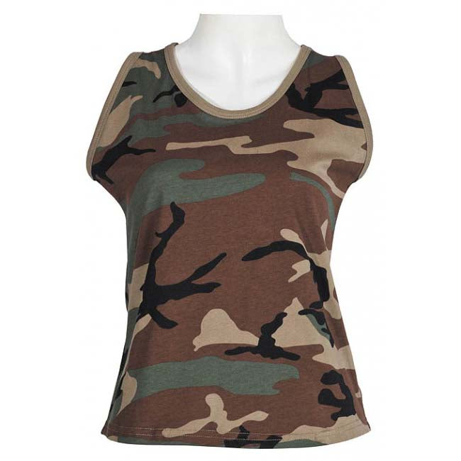 MFH US Damen- Tanktop maskacove vzor woodland