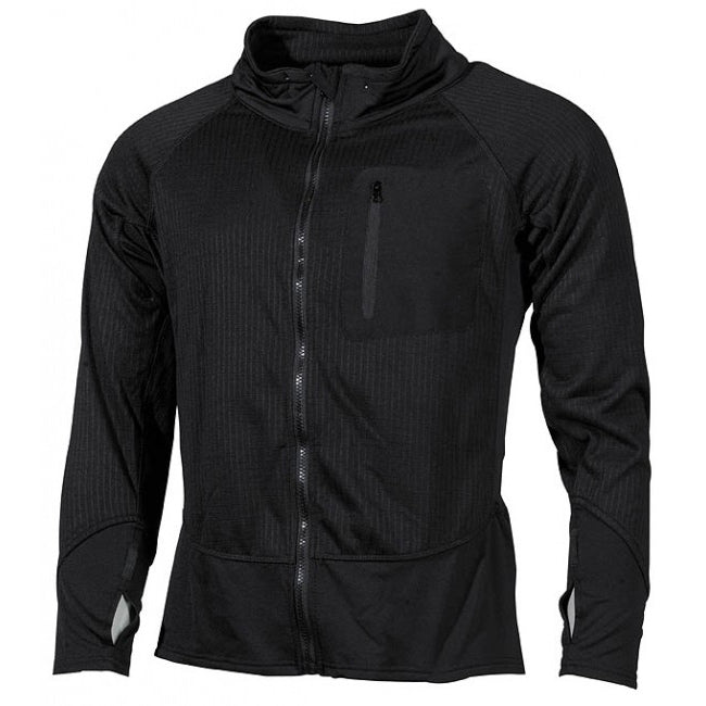 MFH US langärmliges taktisches T-shirt Schwarz