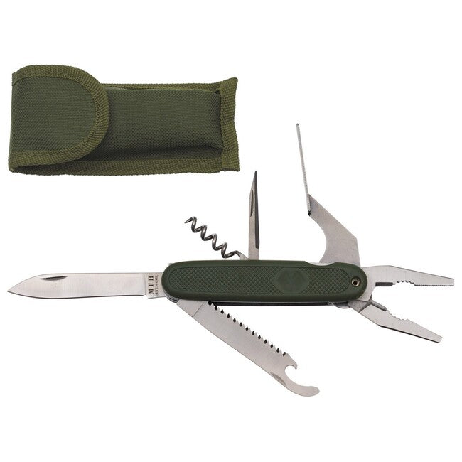 MFH taschenmesser mit Zange, BW-Stil, od grün