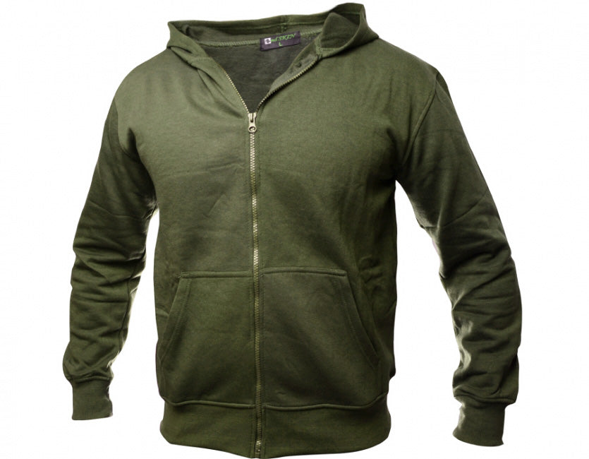 O&T Sweatshirt Andskin Zipper oliv