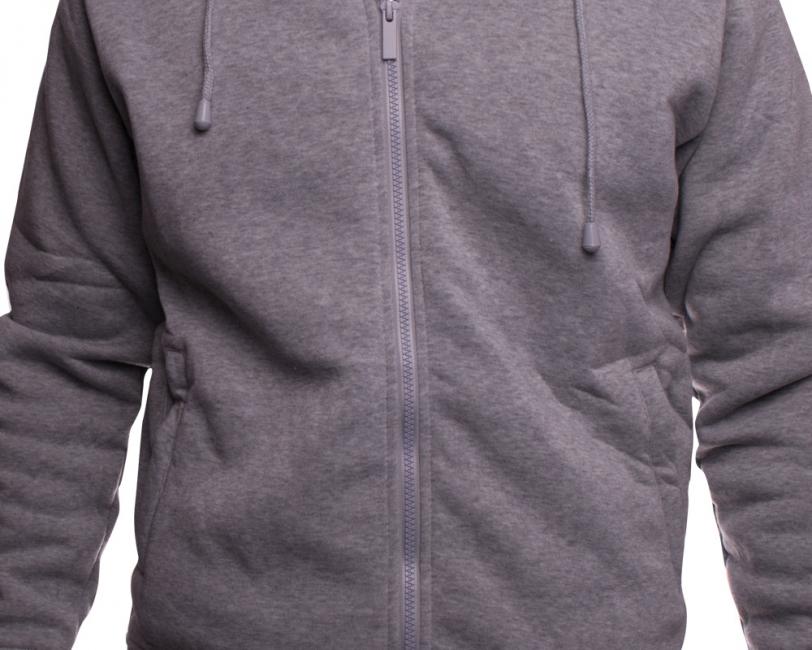 O&T Sweatshirt Paulo High Zipper, grau