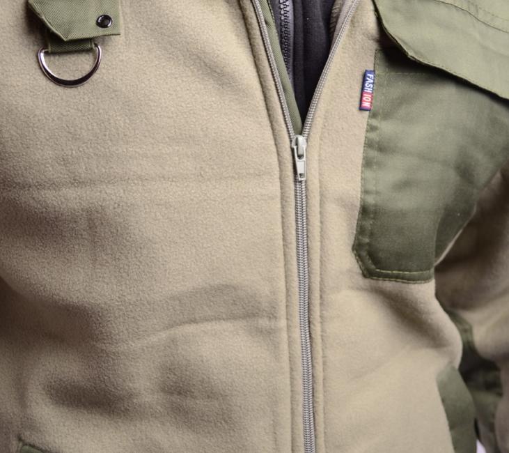 O&T Fleece- zateplena Sweatshirt Andaeistr Edgar, grün