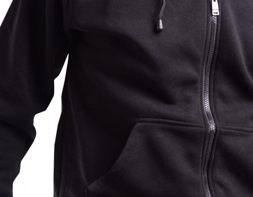 O&T Sweatshirt Paulo High Zipper, schwarz