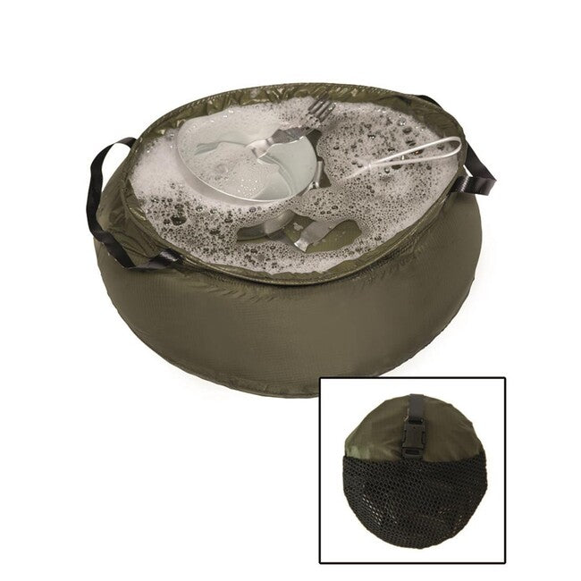 Mil-Tec 10L folding r/s nylon bag, oliv