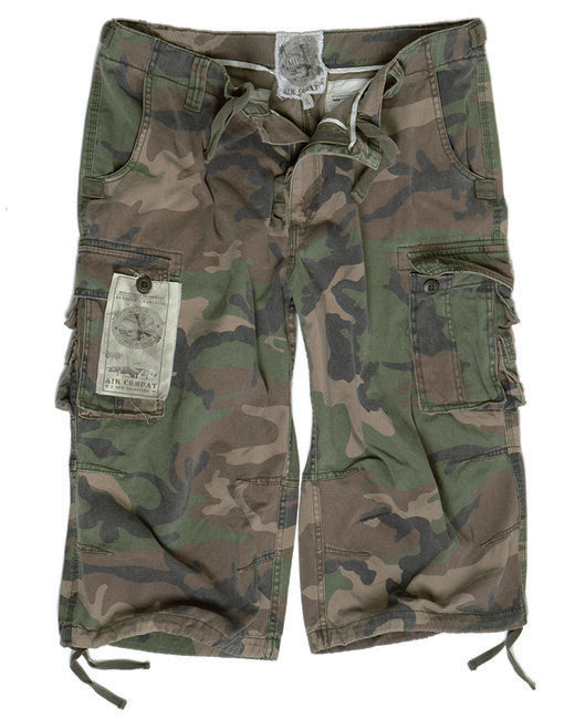 Mil-Tec 3/4 Hosen air combat vorgewaschen, woodland