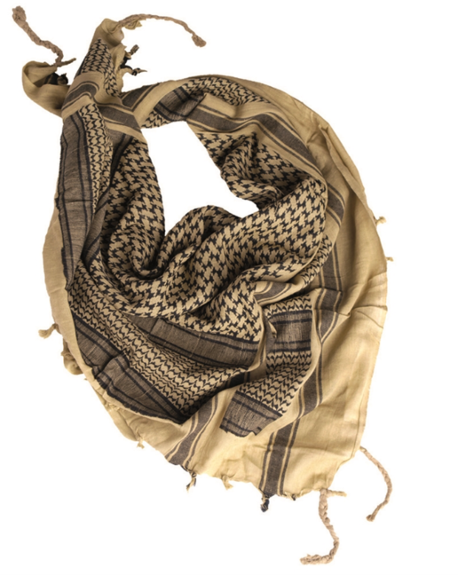 Mil-Tec Arafat-Halstuch khaki-schwarz, 110 x 110cm