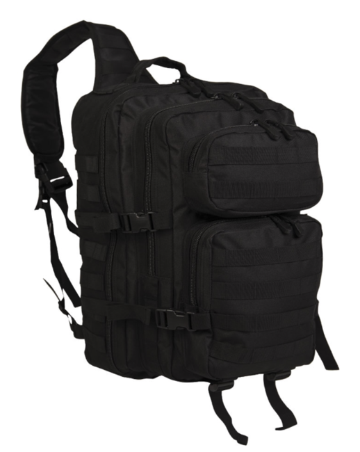 Mil-Tec Assault large Eingurtrucksack schwarz 29 l