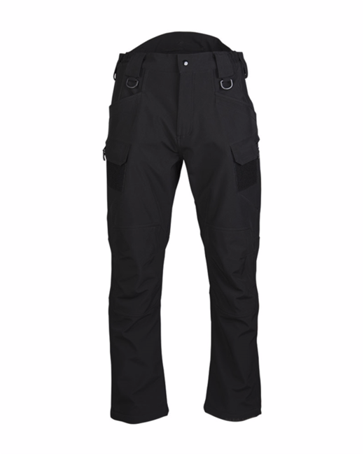 Mil-Tec Assault gefütterte Softshellhose, schwarz