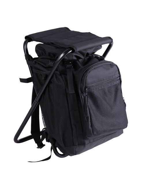 Mil-Tec ansitzrucksack m.hocker schwarz