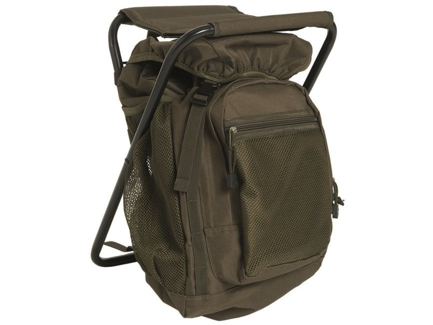 Mil-Tec Ansitzrucksack mit Hocker oliv 20 l