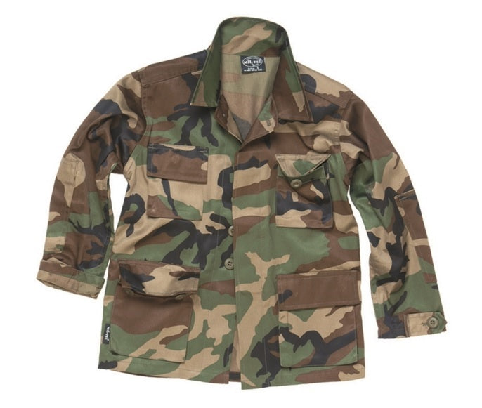 Mil-Tec BDU kinderbluse, woodland