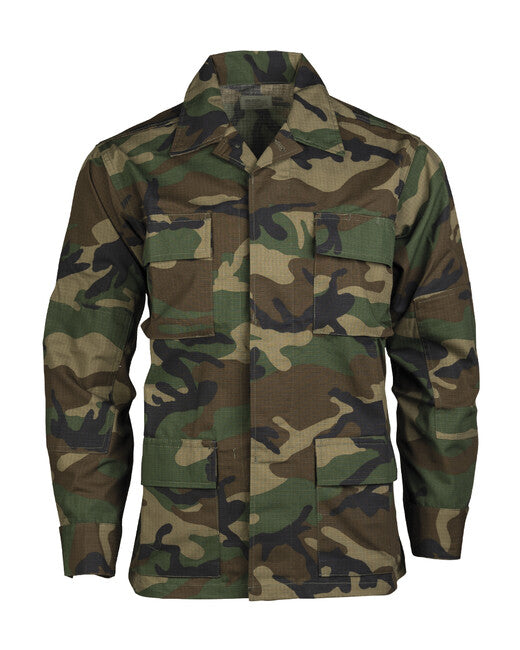 Mil-Tec Bluse US Typ BDU rip-stop woodland