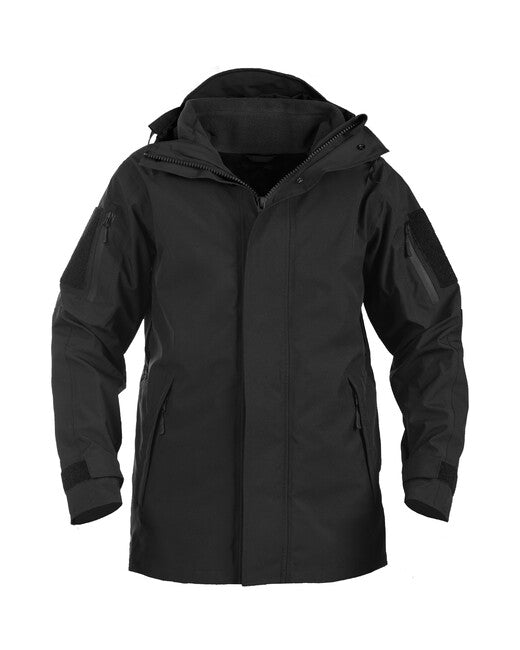 Mil-Tec jacke nässeschutz m.fleeceja.gen.ii schwarz