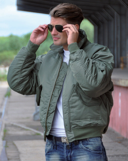 Mil-Tec CWU basic us fliegerjacke oliv