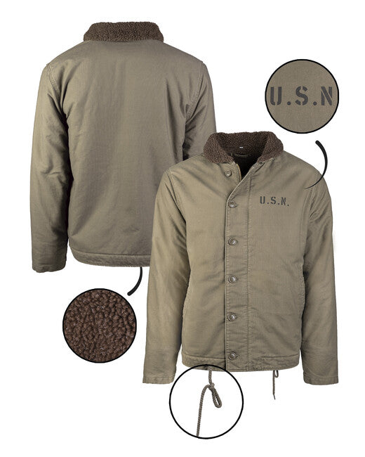 Mil-Tec N-1 us navy deck jacket oliv