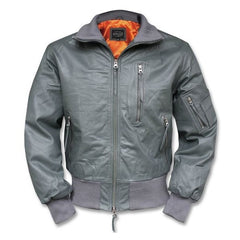Mil-Tec bw Lederjacke flieger grau