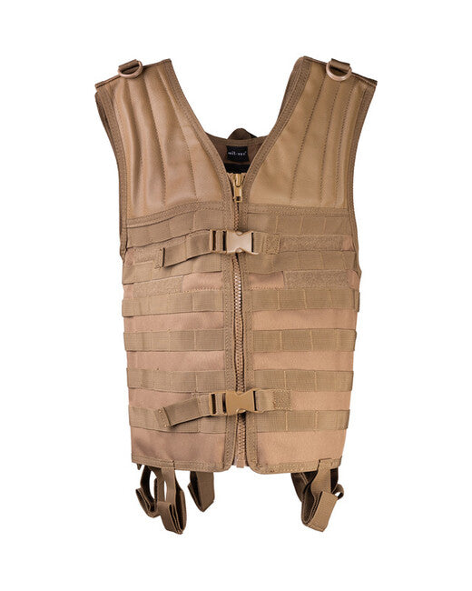 Mil-Tec Carrier taktische Weste MOLLE-System coyote