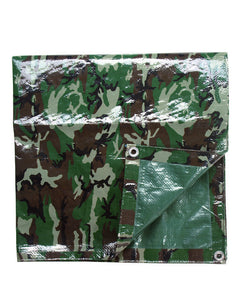 Mil-Tec abdeckplane pe 190x300 cm woodland