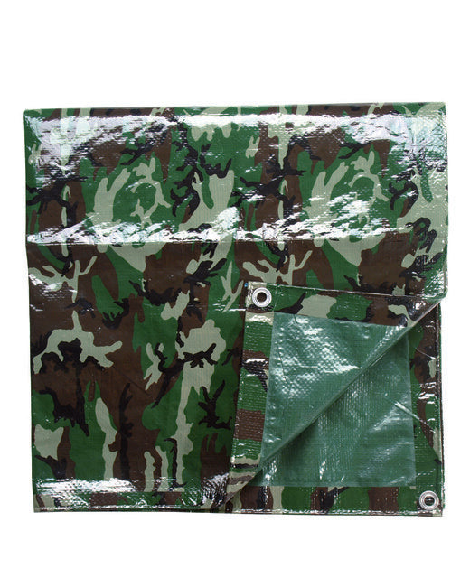 Mil-Tec abdeckplane pe 190x300 cm woodland