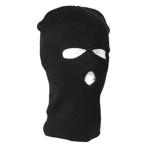 Mil-Tec Black Hat mit 3 Löchern aus schwarzem Ton