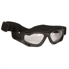 Mil-Tec Commando transparente Schutzbrille, schwarz