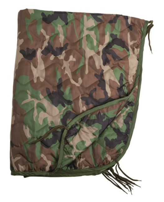Mil-Tec Poncho-Einlage Decke woodland 210 x 150 cm