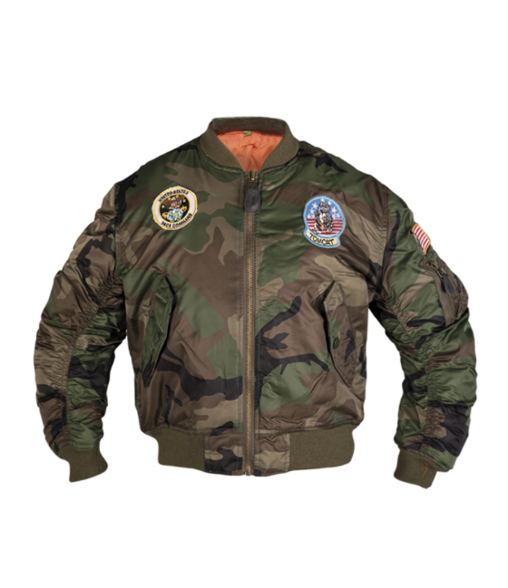 Mil-Tec Bomber-kinderjacke, woodland