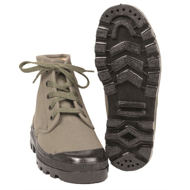 Mil-Tec Franz.com.Schuhe Canvas 5-loch oliv