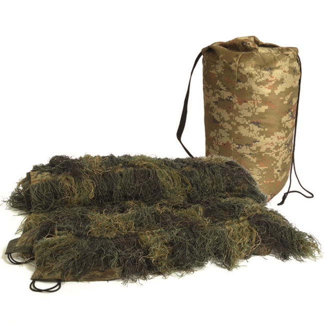 Mil-Tec Ghillie Tarnnetz, woodland 1,4x1 m