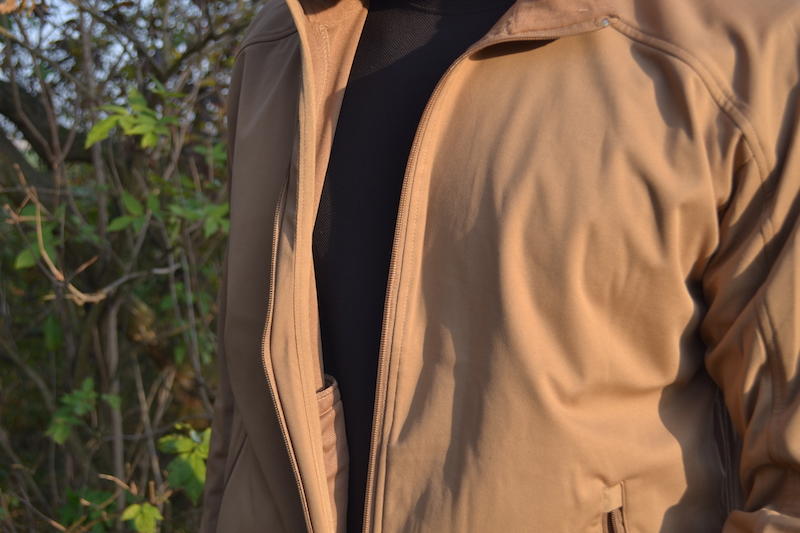 Mil-Tec lite SoftShell Jacke 3-vrstvova lahka coyote