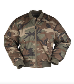 Mil-Tec MA1 jakna bomber pilot, Woodland