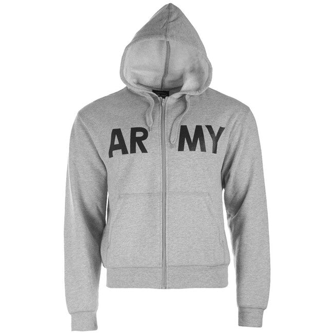 Mil-Tec us jogging-kapuzenjacke 'army' grau